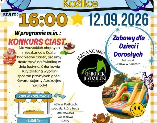 Festyn w Koźlicach już 12 września – atrakcje dla całych rodzin