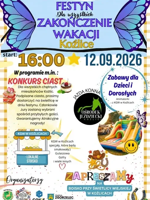 Festyn w Koźlicach już 12 września – atrakcje dla całych rodzin