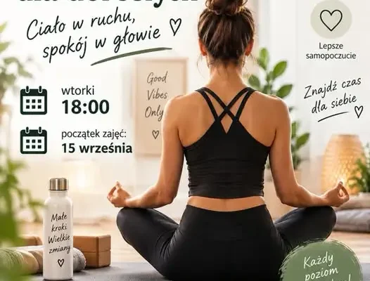 Joga dla dorosłych w Domu Kultury w Pieńsku – start już 15 września