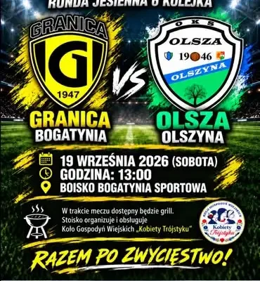 Piłkarski weekend z Granicą Bogatynia – trzy mecze i grill na stoisku KGW