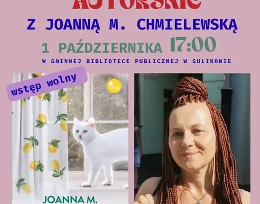 Spotkanie autorskie z Joanną M. Chmielewską w Sulikowie