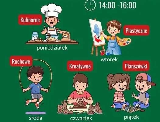 Węgliniec: popołudniowe zajęcia dla dzieci w Centrum Kultury – plan tygodnia