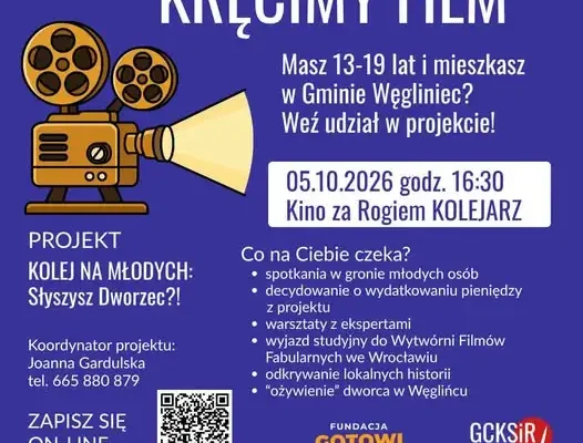 Kolej na młodych: młodzież z Gminy Węgliniec tworzy film o dworcu