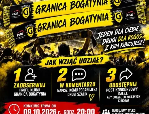 Konkurs kibica MKS Granica Bogatynia: wygraj dwa szaliki i podziel się emocjami