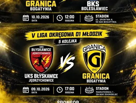 Młodzi piłkarze Granicy Bogatynia zagrają dwa mecze w jeden weekend