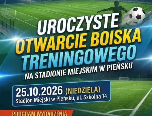 Pieńsk: nowe boisko treningowe otwarcie już 25 października