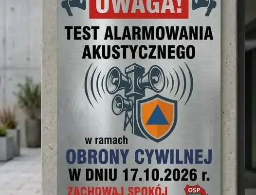 Test syren alarmowych w Starym Węglińcu – 17 października 2026