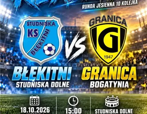 Granica Bogatynia jedzie do Studnisk Dolnych po kolejne zwycięstwo w Klasie A