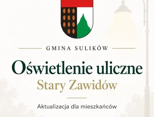 Oświetlenie w Starym Zawidowie coraz bliżej – gmina podała terminy