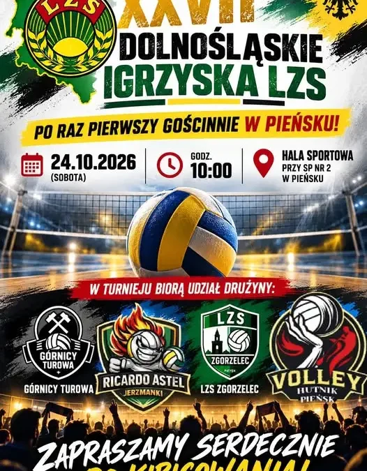 Pieńsk gospodarzem XXVII Dolnośląskich Igrzysk LZS – święto siatkówki i 80-lecia LZS