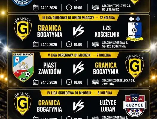 Piłkarski weekend w Bogatyni – cztery drużyny Granicy w akcji